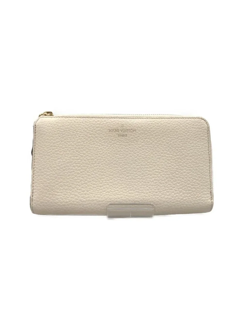 Louis Vuitton Taurillon Portefeuille Comet L Zipper Wallet Ivory